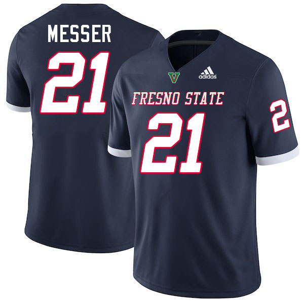 Fresno State Bulldogs #21 Dale Messer College Football Jerseys,Uniforms-Navy